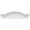 Ekena Millwork Segment Arch W/ Flankers Smooth Architectural Grade PVC Pediment, 26"W x 7-1/2"H x 2-1/2"P PEDPS026X075SGF00 - alternate 5